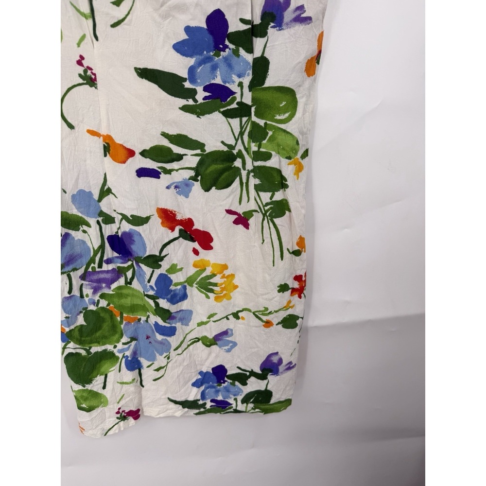 Jams World Floral Mini Sleeveless‎ Y2K Dress Women M Colorful Retro Art To Wear - Picture 7 of 8